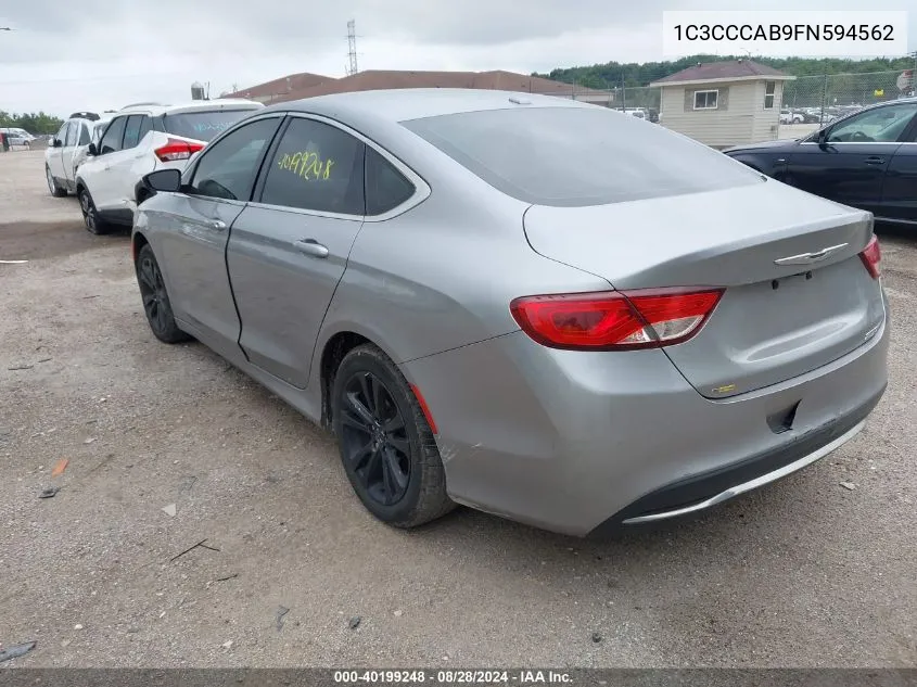 1C3CCCAB9FN594562 2015 Chrysler 200 Limited