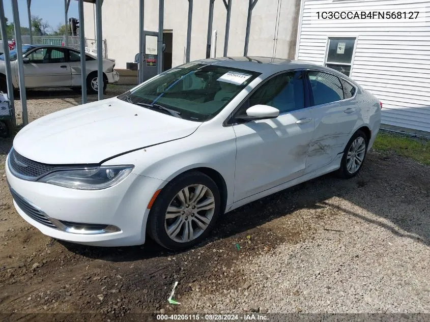 2015 Chrysler 200 Limited VIN: 1C3CCCAB4FN568127 Lot: 40205115