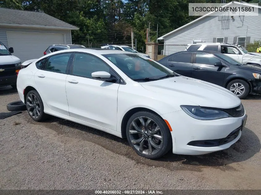 2015 Chrysler 200 S VIN: 1C3CCCDG6FN615861 Lot: 40206032