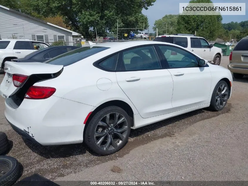 1C3CCCDG6FN615861 2015 Chrysler 200 S