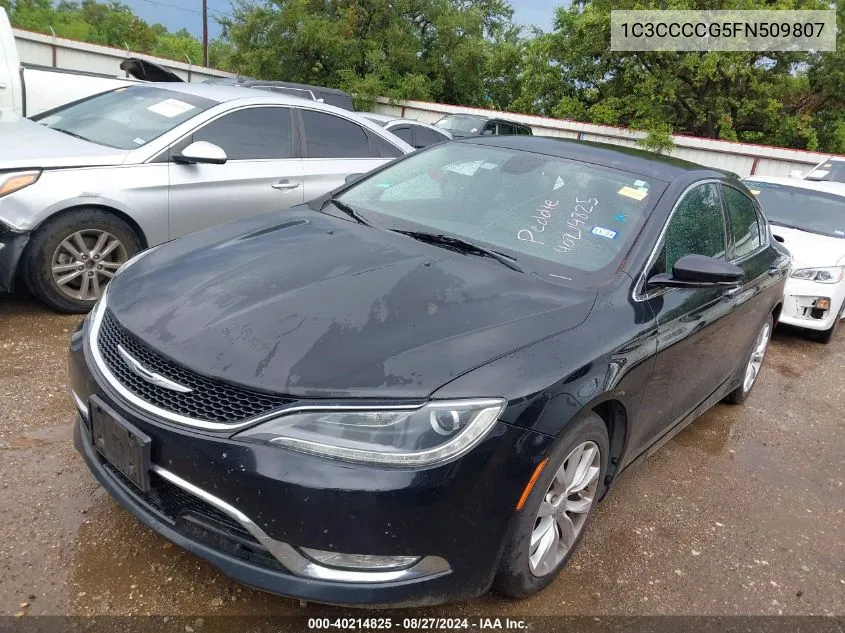 2015 Chrysler 200 C VIN: 1C3CCCCG5FN509807 Lot: 40214825