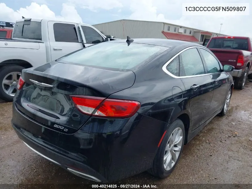 1C3CCCCG5FN509807 2015 Chrysler 200 C