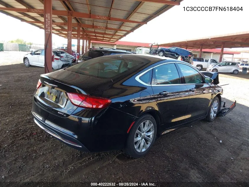 2015 Chrysler 200 C VIN: 1C3CCCCB7FN618404 Lot: 40222532