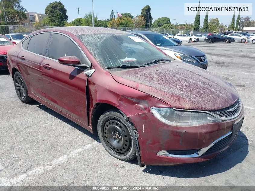 1C3CCCABXFN521653 2015 Chrysler 200 Limited