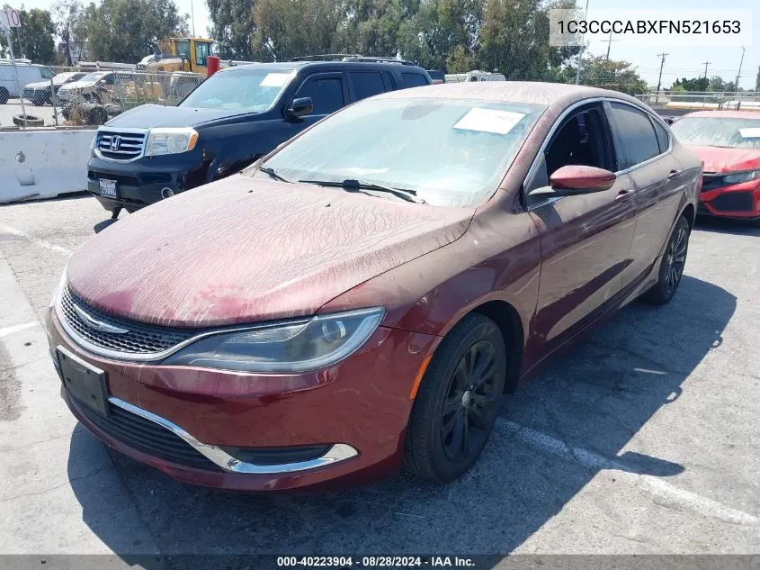 1C3CCCABXFN521653 2015 Chrysler 200 Limited