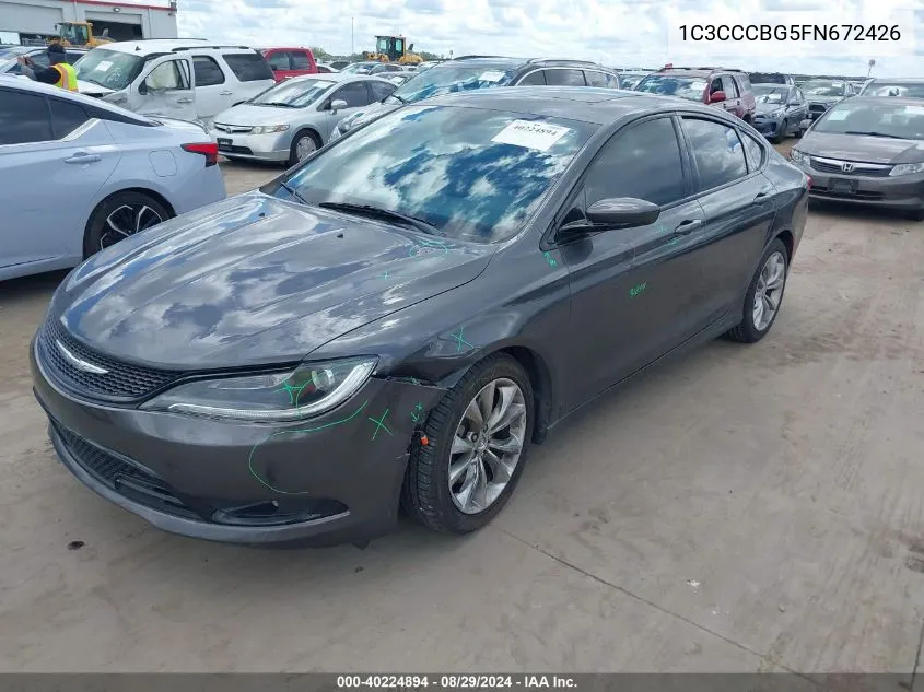 2015 Chrysler 200 S VIN: 1C3CCCBG5FN672426 Lot: 40224894