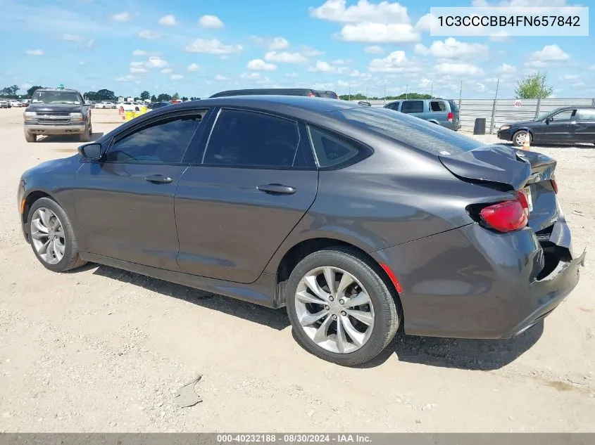 2015 Chrysler 200 S VIN: 1C3CCCBB4FN657842 Lot: 40232188