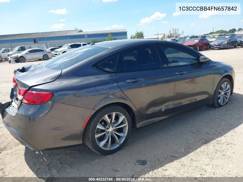 1C3CCCBB4FN657842 2015 Chrysler 200 S