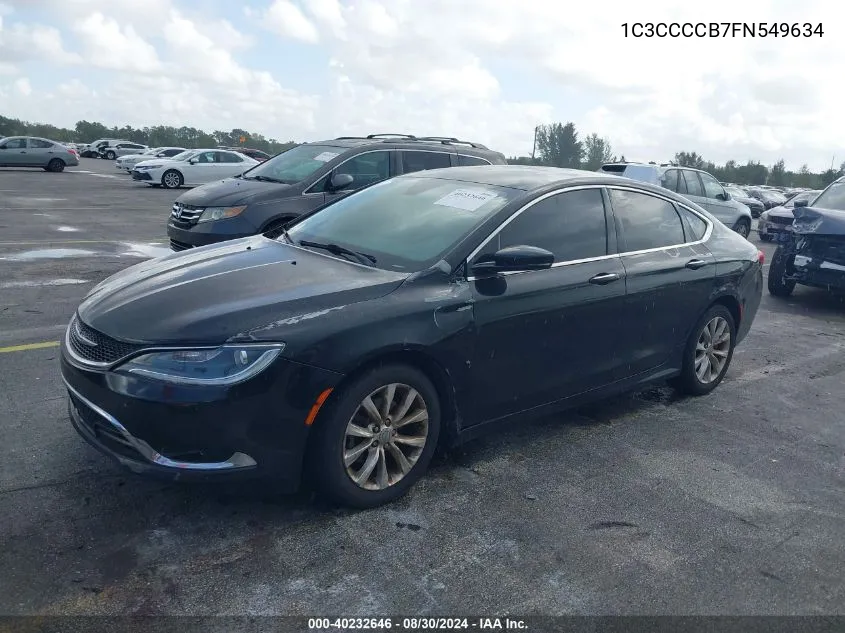 2015 Chrysler 200 C VIN: 1C3CCCCB7FN549634 Lot: 40232646