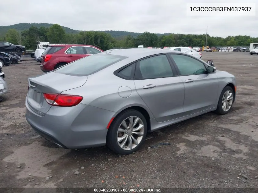 1C3CCCBB3FN637937 2015 Chrysler 200 S