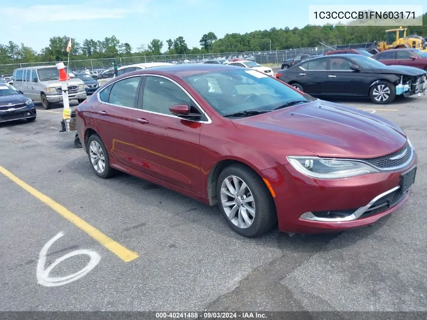 1C3CCCCB1FN603171 2015 Chrysler 200 C