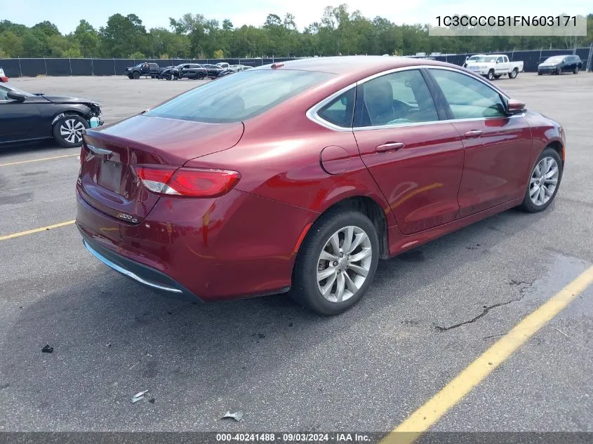 1C3CCCCB1FN603171 2015 Chrysler 200 C