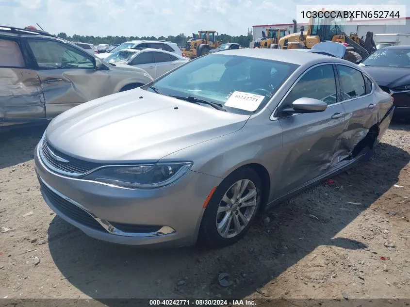 1C3CCCABXFN652744 2015 Chrysler 200 Limited