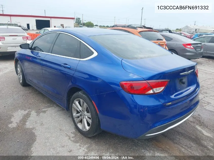 1C3CCCAB6FN691332 2015 Chrysler 200 Limited