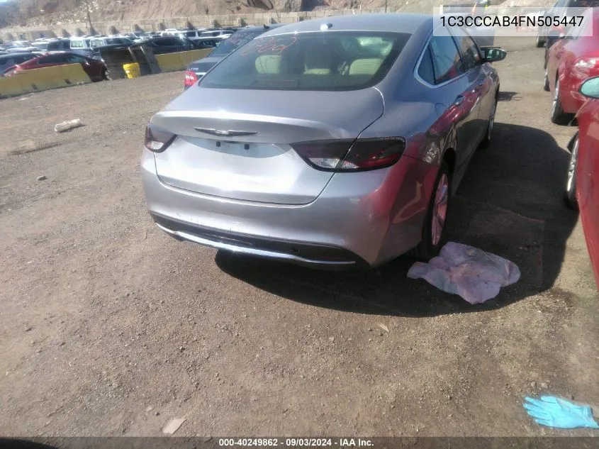 1C3CCCAB4FN505447 2015 Chrysler 200 Limited