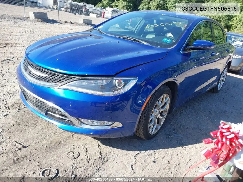 2015 Chrysler 200 C VIN: 1C3CCCEG1FN606516 Lot: 40250499