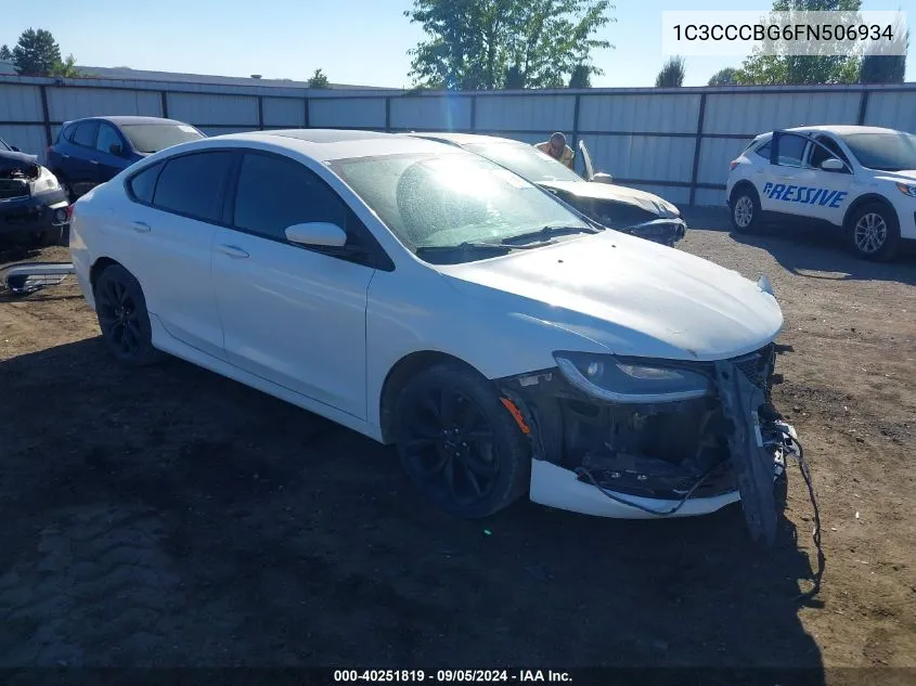 2015 Chrysler 200 S VIN: 1C3CCCBG6FN506934 Lot: 40251819