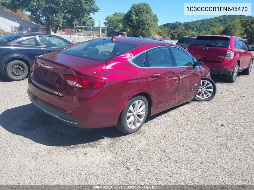 1C3CCCCB1FN645470 2015 Chrysler 200 C