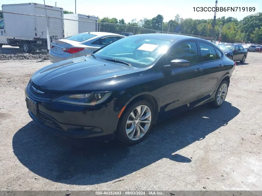 2015 Chrysler 200 S VIN: 1C3CCCBB6FN719189 Lot: 40252683