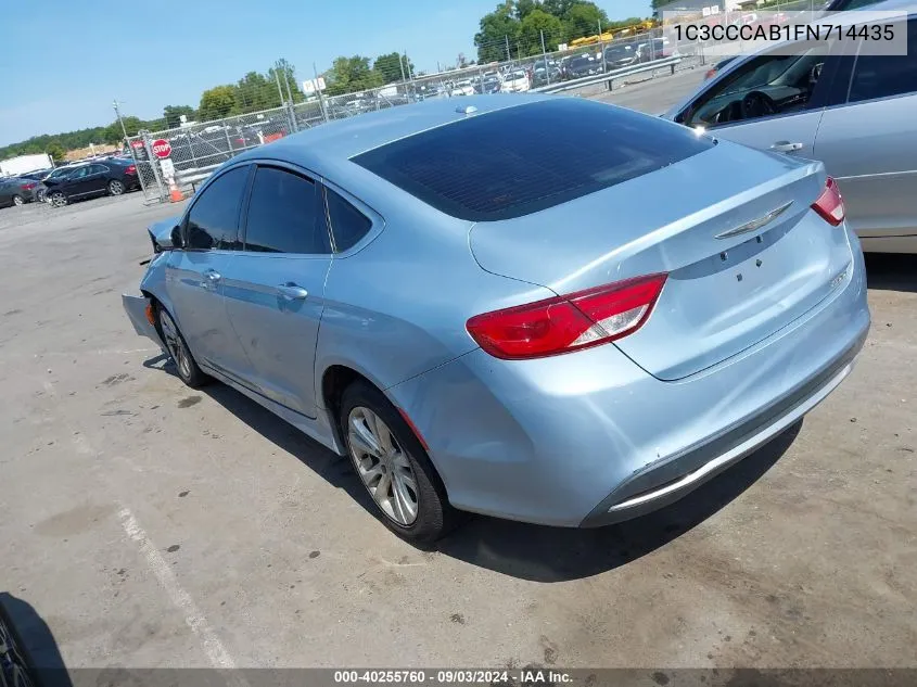 1C3CCCAB1FN714435 2015 Chrysler 200 Limited