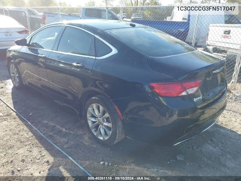 1C3CCCCG3FN517047 2015 Chrysler 200 C