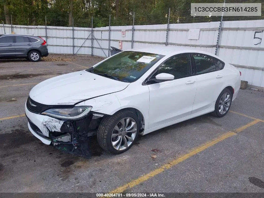 2015 Chrysler 200 S VIN: 1C3CCCBB3FN614285 Lot: 40264781