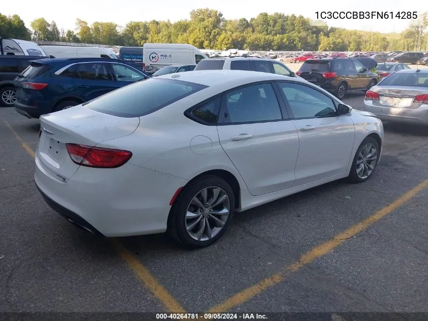 1C3CCCBB3FN614285 2015 Chrysler 200 S