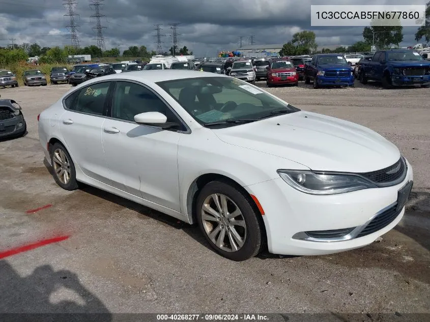 2015 Chrysler 200 Limited VIN: 1C3CCCAB5FN677860 Lot: 40268277