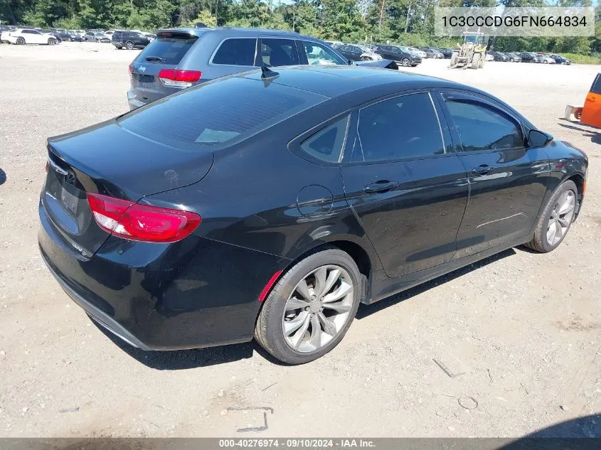 1C3CCCDG6FN664834 2015 Chrysler 200 S