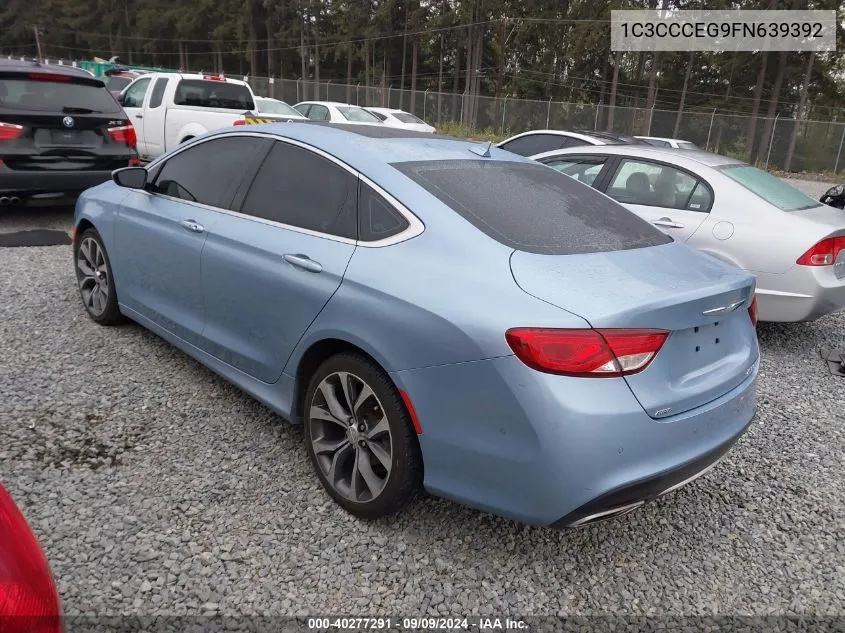 1C3CCCEG9FN639392 2015 Chrysler 200 C