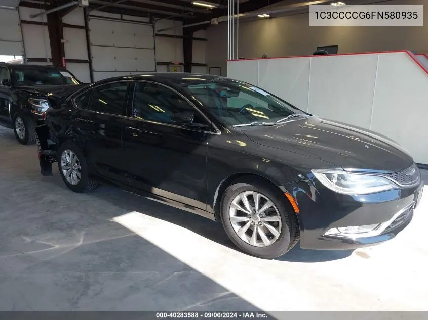 2015 Chrysler 200 C VIN: 1C3CCCCG6FN580935 Lot: 40283588