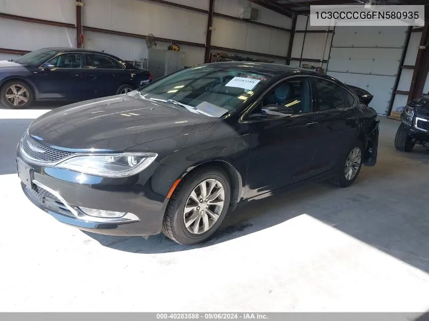 2015 Chrysler 200 C VIN: 1C3CCCCG6FN580935 Lot: 40283588