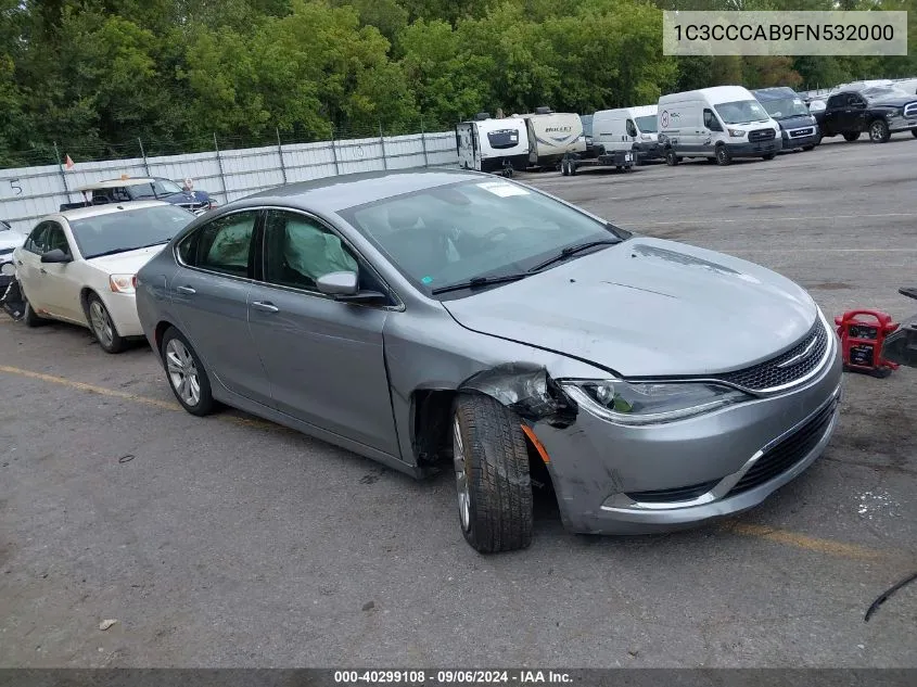 2015 Chrysler 200 Limited VIN: 1C3CCCAB9FN532000 Lot: 40299108