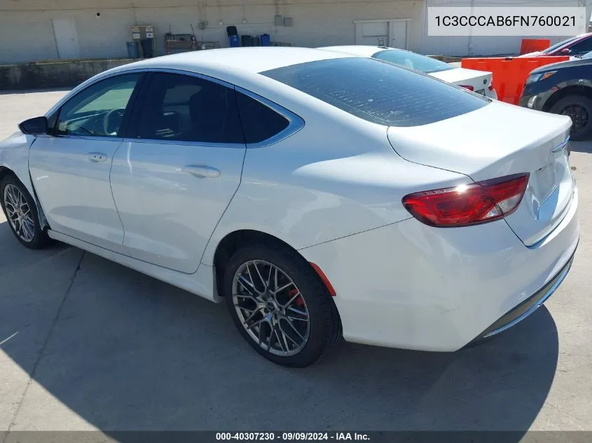 1C3CCCAB6FN760021 2015 Chrysler 200 Limited