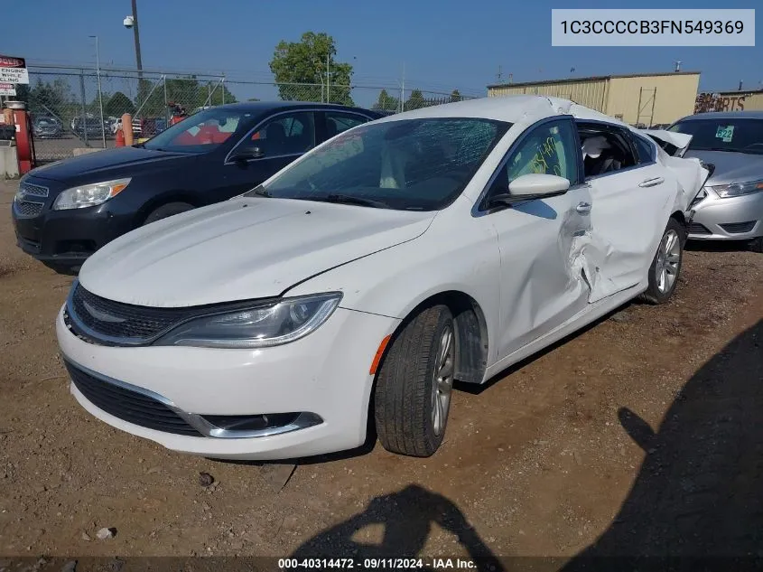 1C3CCCCB3FN549369 2015 Chrysler 200 C