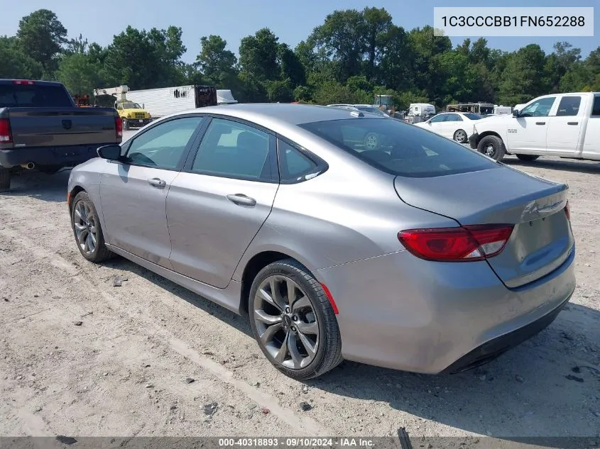 2015 Chrysler 200 S VIN: 1C3CCCBB1FN652288 Lot: 40318893