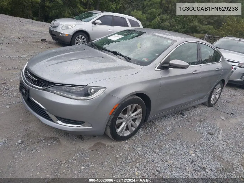 2015 Chrysler 200 Limited VIN: 1C3CCCAB1FN629238 Lot: 40320006