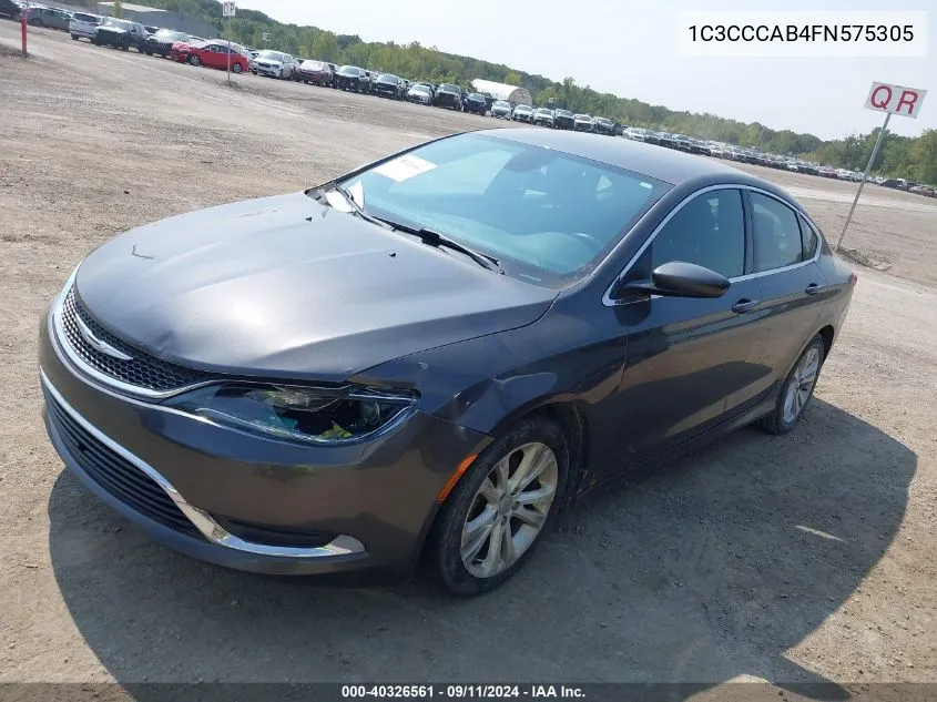 1C3CCCAB4FN575305 2015 Chrysler 200 Limited