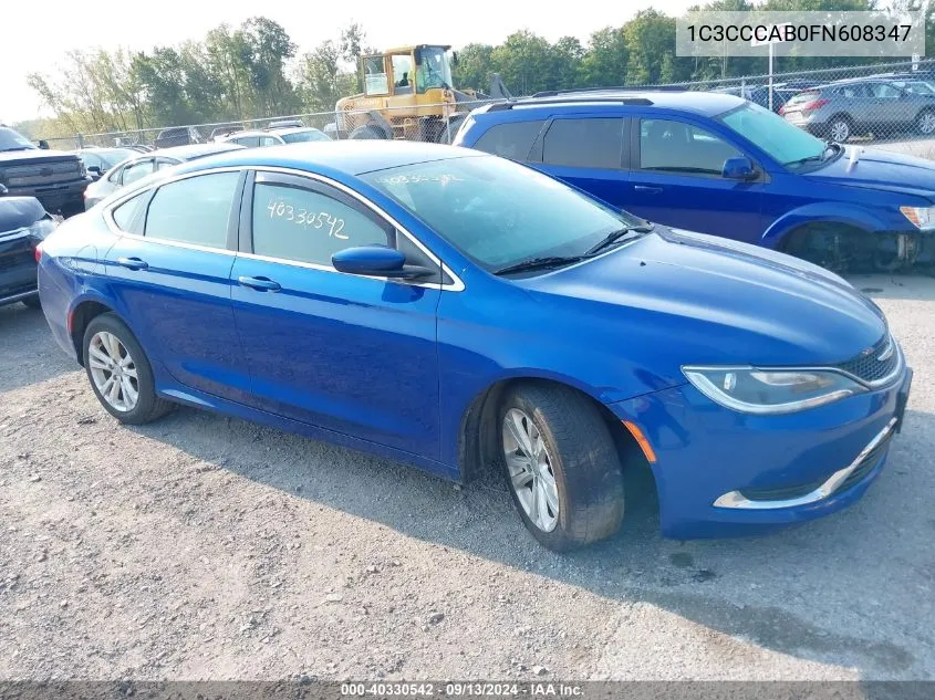 1C3CCCAB0FN608347 2015 Chrysler 200 Limited