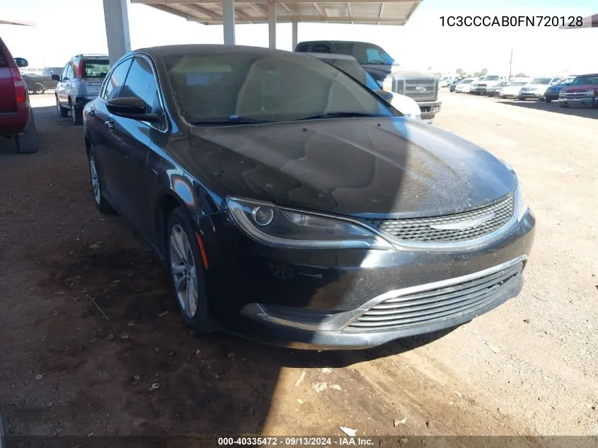 1C3CCCAB0FN720128 2015 Chrysler 200 Limited