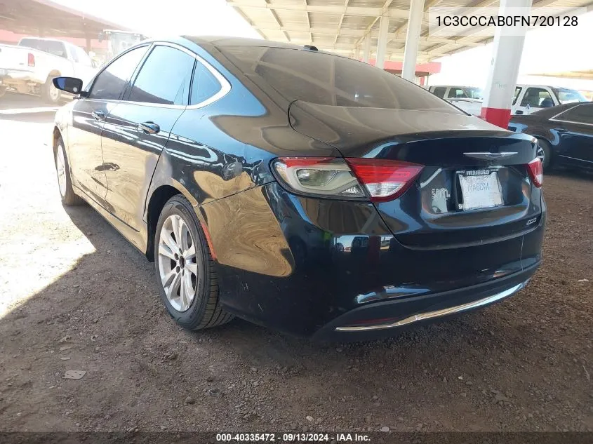 1C3CCCAB0FN720128 2015 Chrysler 200 Limited