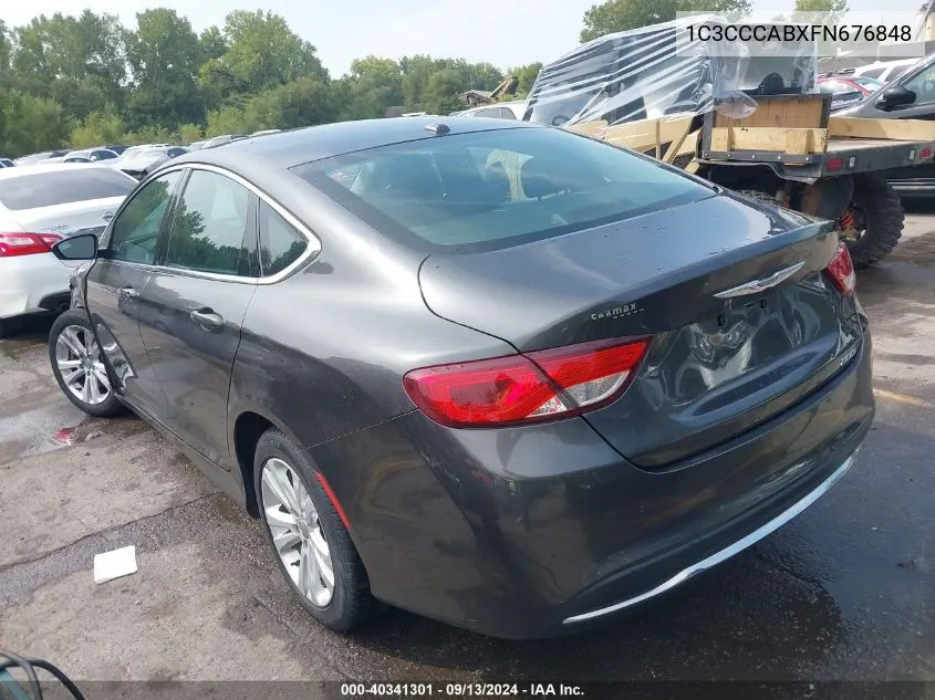 2015 Chrysler 200 Limited VIN: 1C3CCCABXFN676848 Lot: 40341301