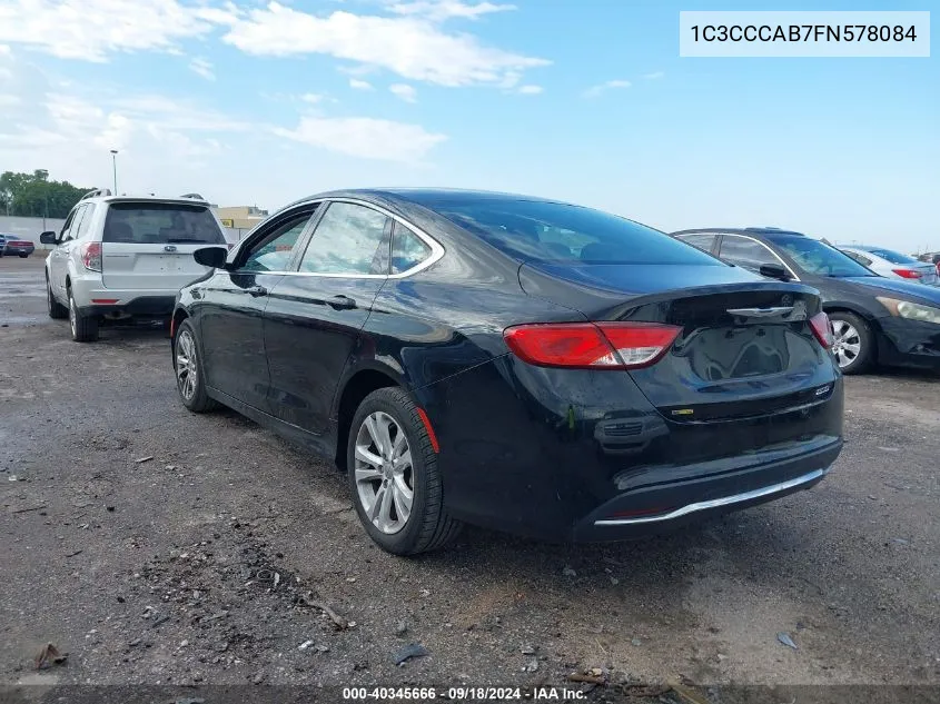 1C3CCCAB7FN578084 2015 Chrysler 200 Limited