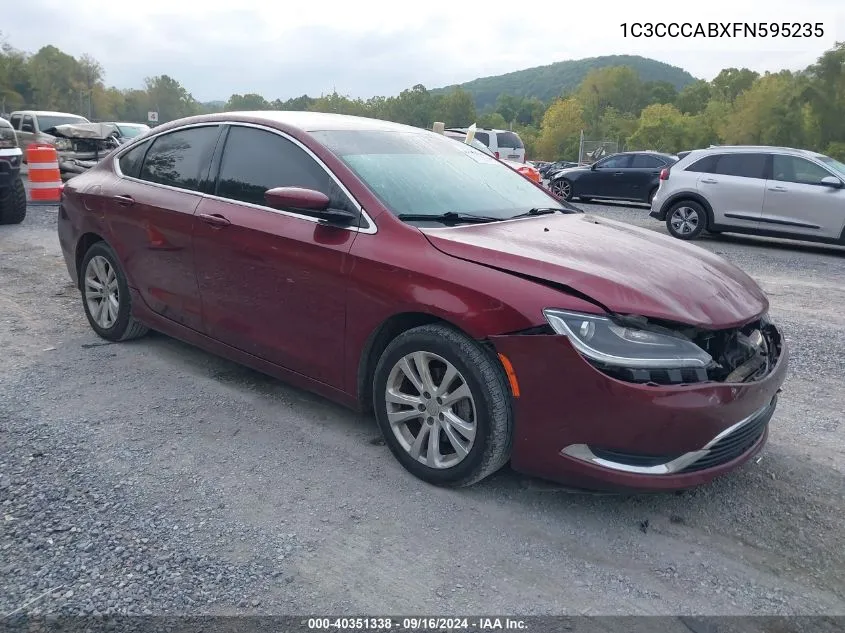 2015 Chrysler 200 Limited VIN: 1C3CCCABXFN595235 Lot: 40351338