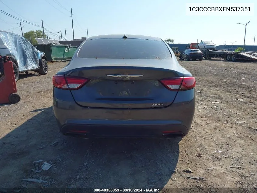 1C3CCCBBXFN537351 2015 Chrysler 200 S