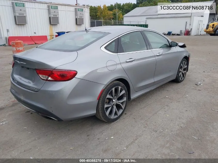 1C3CCCCG8FN608718 2015 Chrysler 200 C