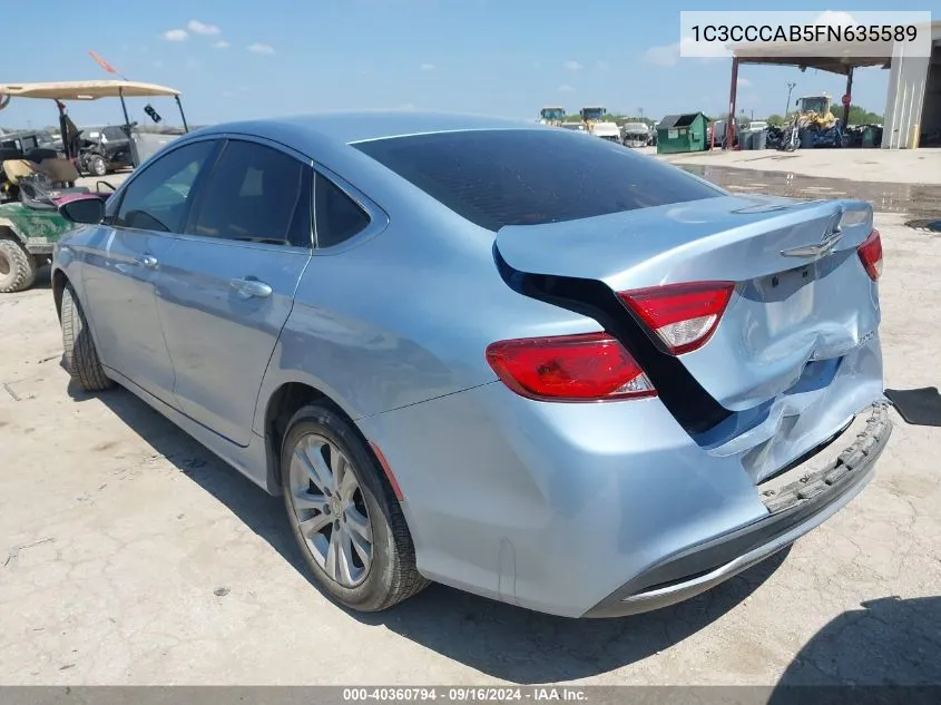 1C3CCCAB5FN635589 2015 Chrysler 200 Limited