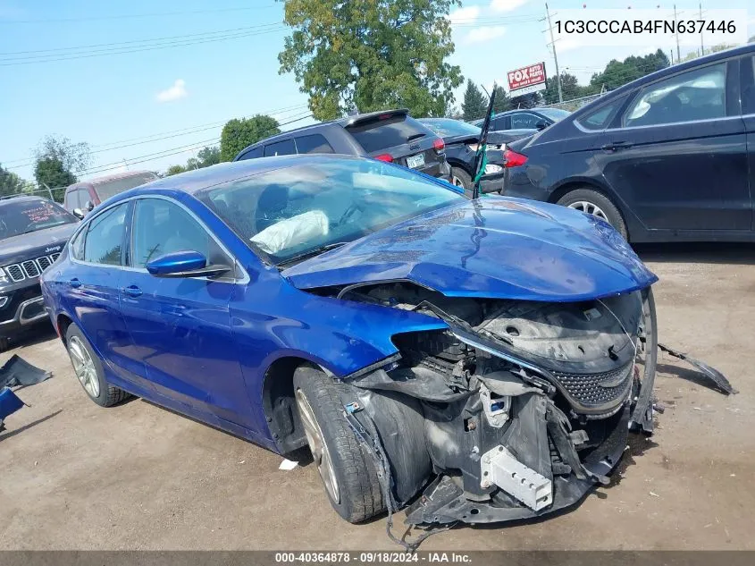 2015 Chrysler 200 Limited VIN: 1C3CCCAB4FN637446 Lot: 40364878