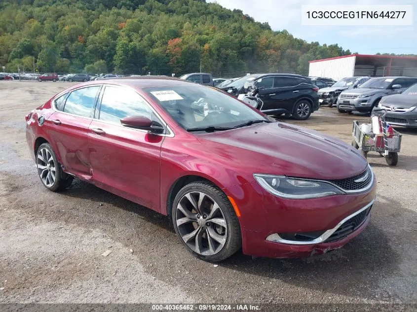 1C3CCCEG1FN644277 2015 Chrysler 200 C