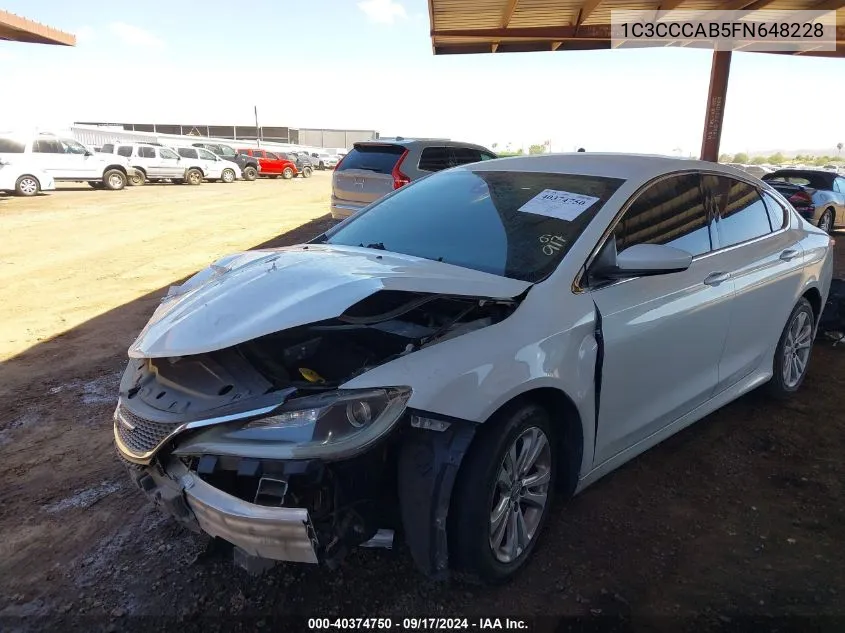 1C3CCCAB5FN648228 2015 Chrysler 200 Limited